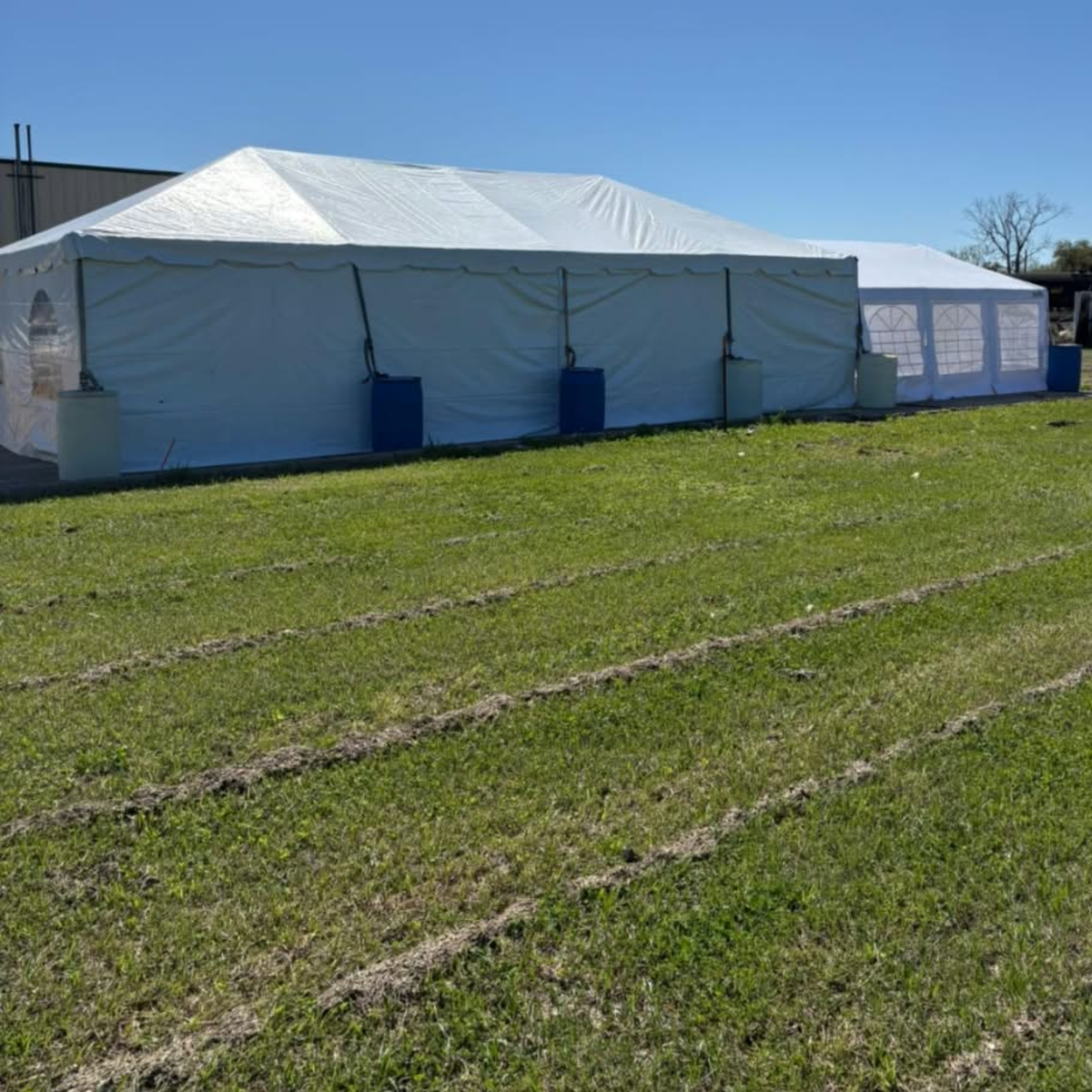 20x40 West Coast Sectional Frame Tent — Commercial Clear-Span Party Tent