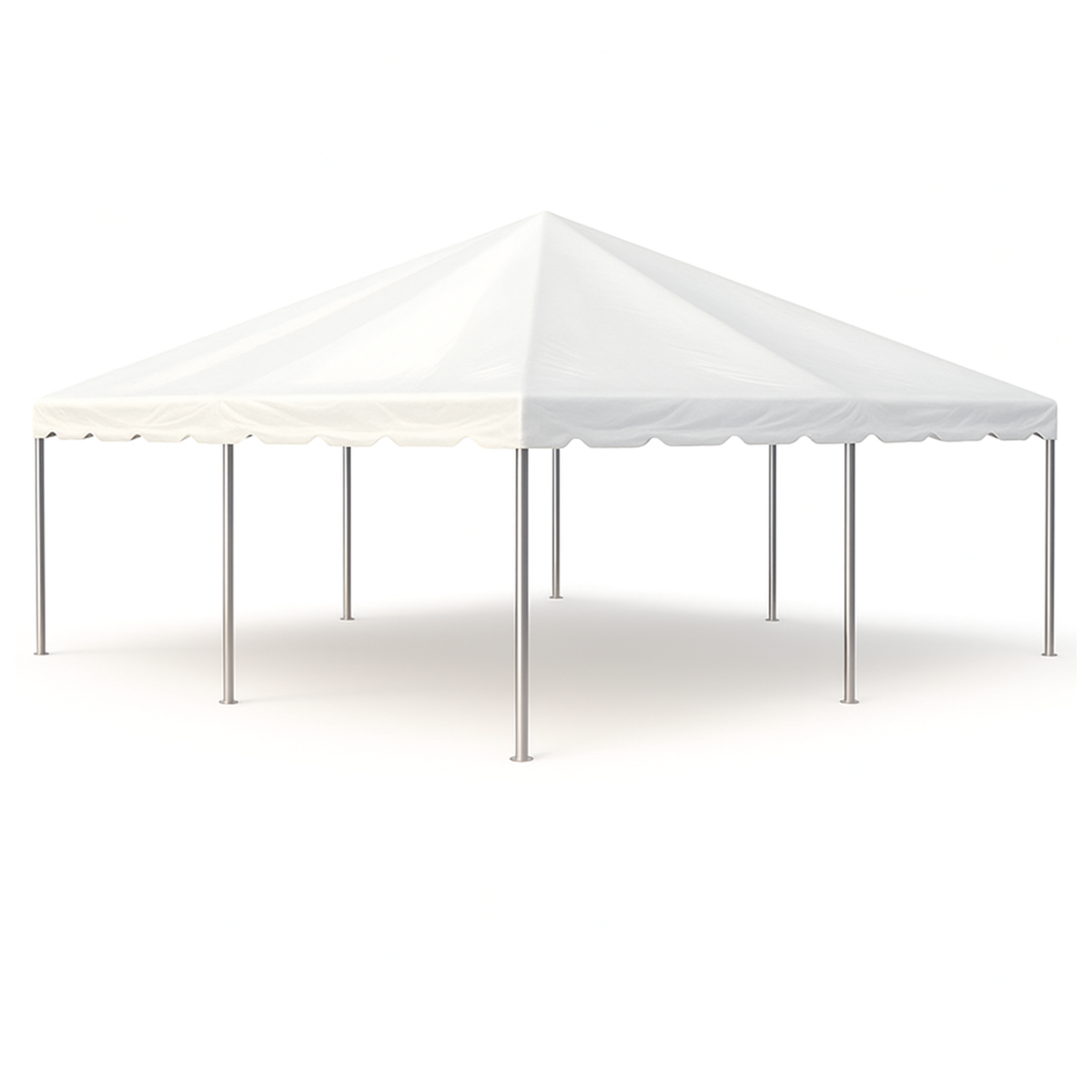 30x30 West Coast Sectional Frame Tent — Commercial Clear-Span Party Tent